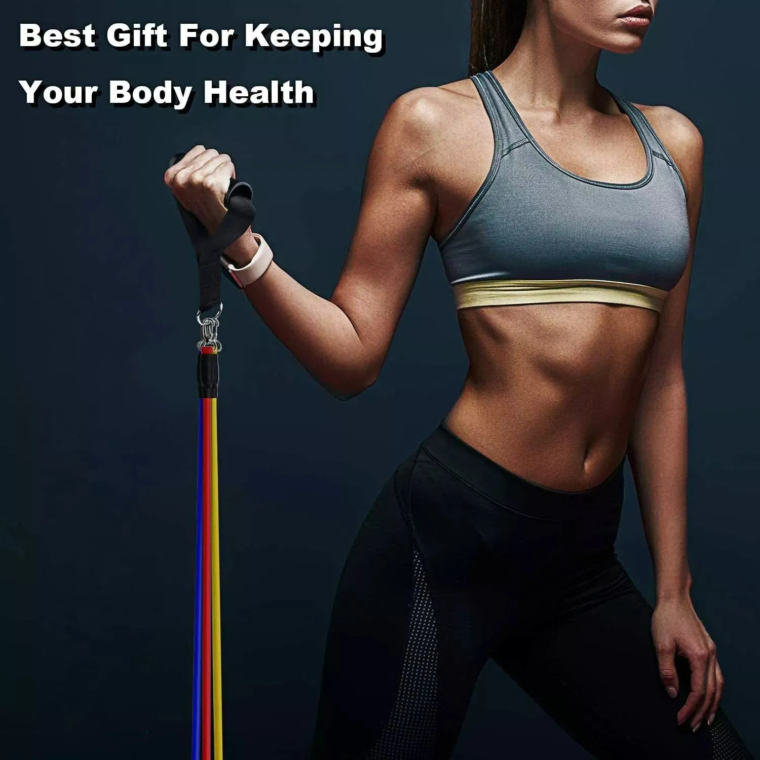 Brand New Resistance Exercise Bands Workout Yoga Fitness CrossFit Training Home