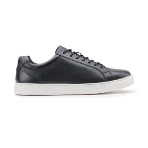 Leather Trainer - Black