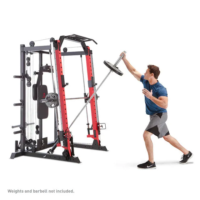 Marcy Smith Machine / Cage System with Pull-Up Bar and Landmine Station | SM-4033
