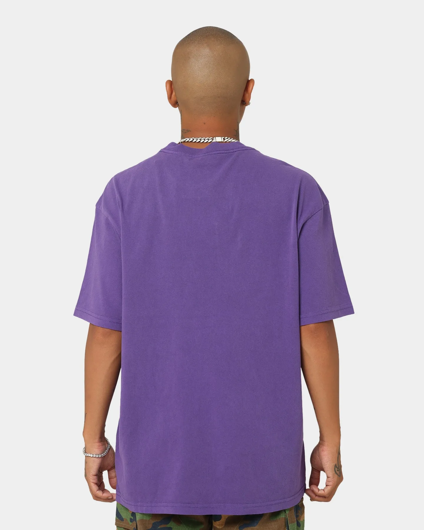 Mitchell & Ness Los Angeles Lakers Incline Stack T-Shirt Faded Purple
