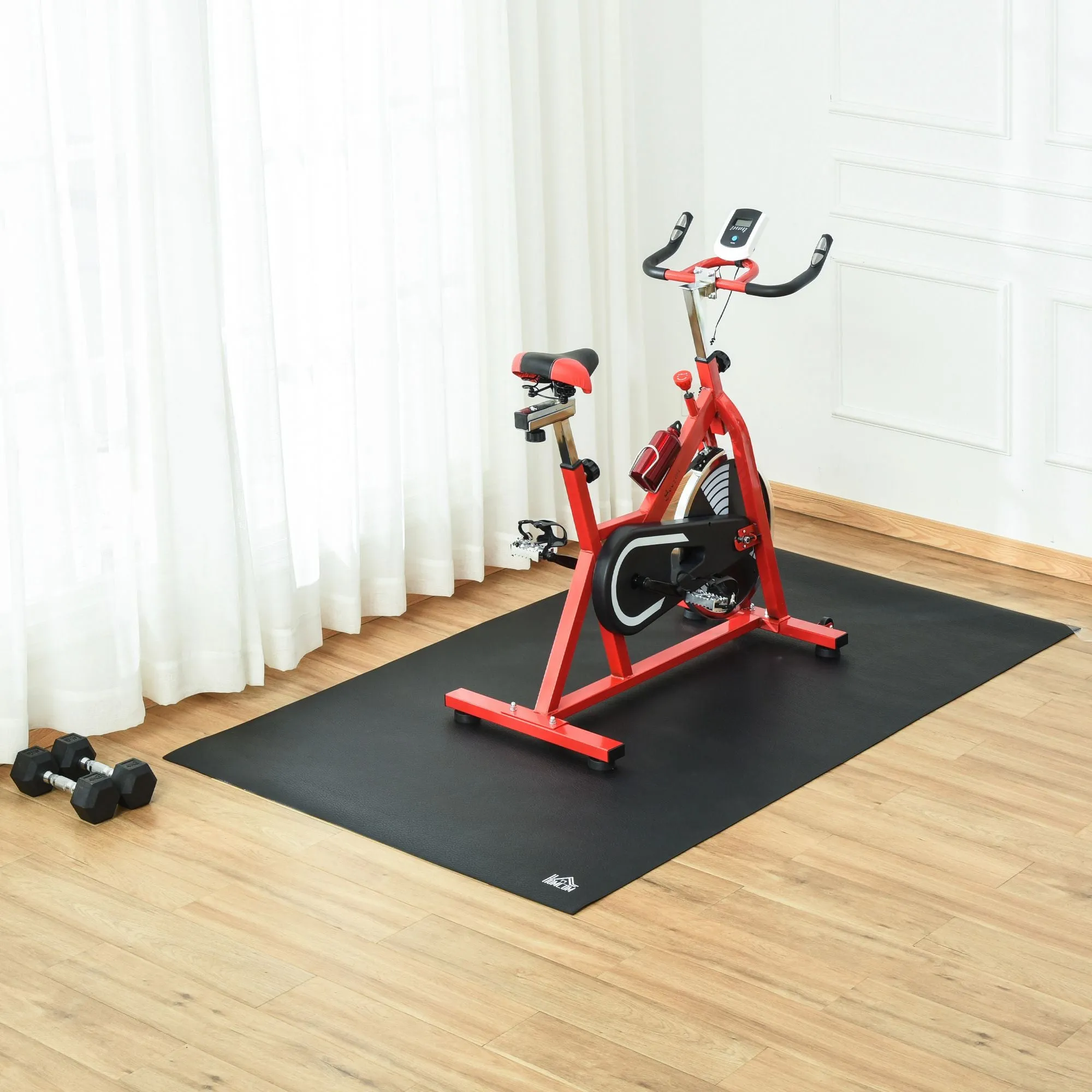 Multi-purpose Exercise Equipment Protection Mat Non-slip Floor Protector Gym Fitness Workout Training Mat 180 x 90cm Tranining